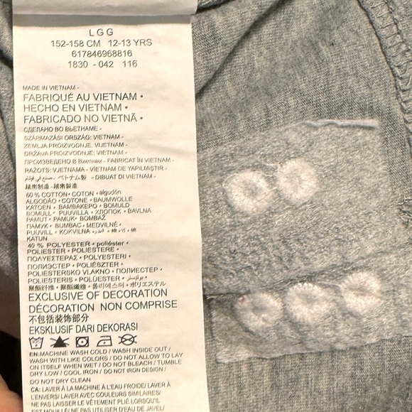 (YL) NIKE AIR JORDAN RETRO 3 GRAY W/ BLUE ELEPHANT PRINT POCKET T-SHIRT - Picture 7 of 8